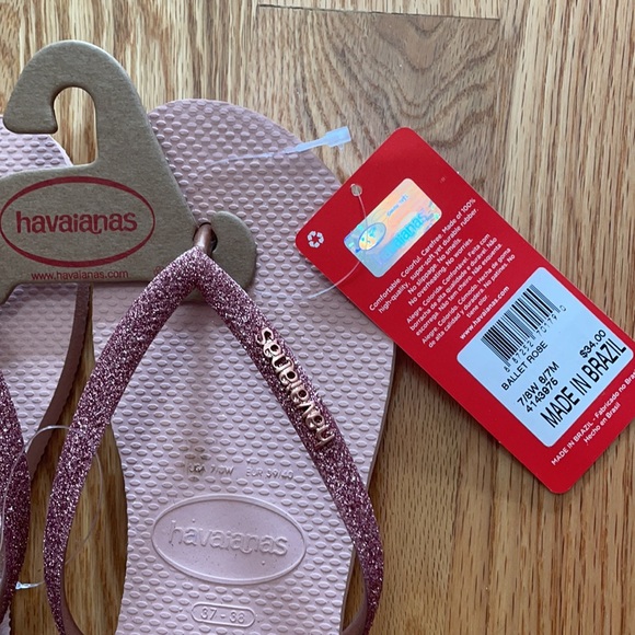 Pink sparkly Havainas - Picture 3 of 3